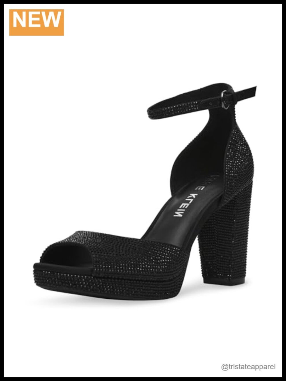 Women's Rhinestone Ankle Strap Platform Heeled Sandals
